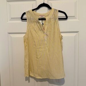 ANDREE BY UNIT Yellow Striped Tank Top